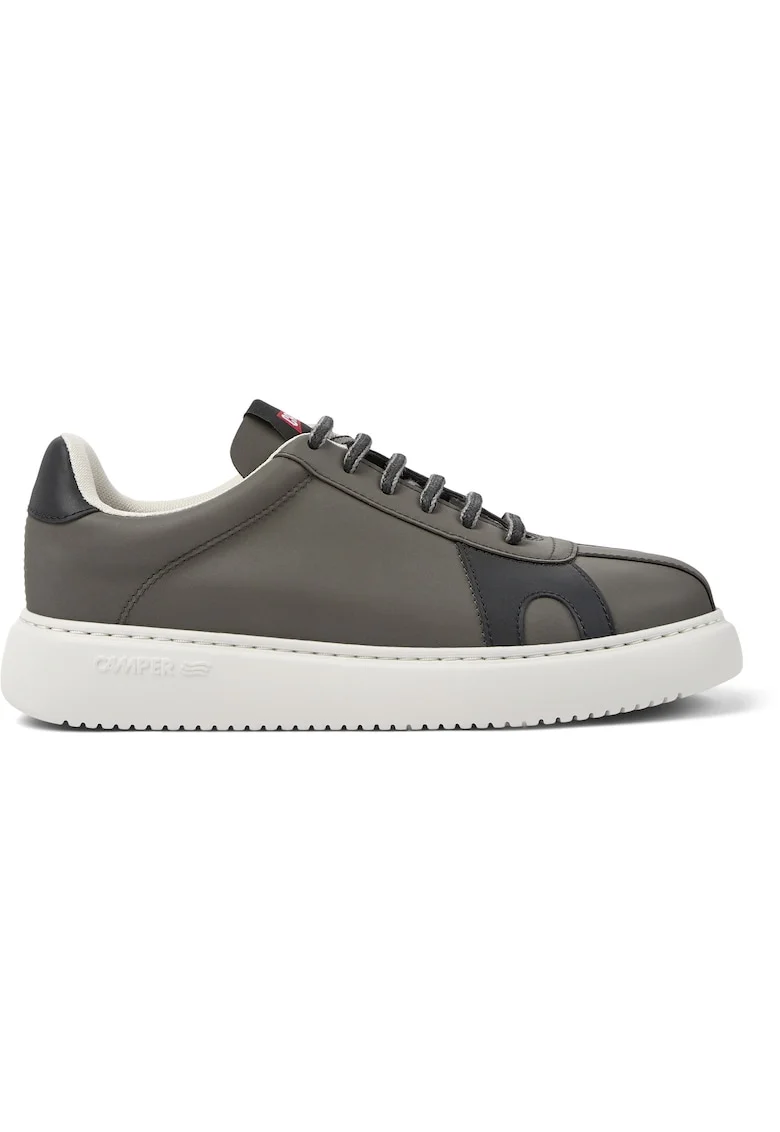 Pantofi sport cu garnituri din piele Runner K21 1199, Negru/Gri inchis