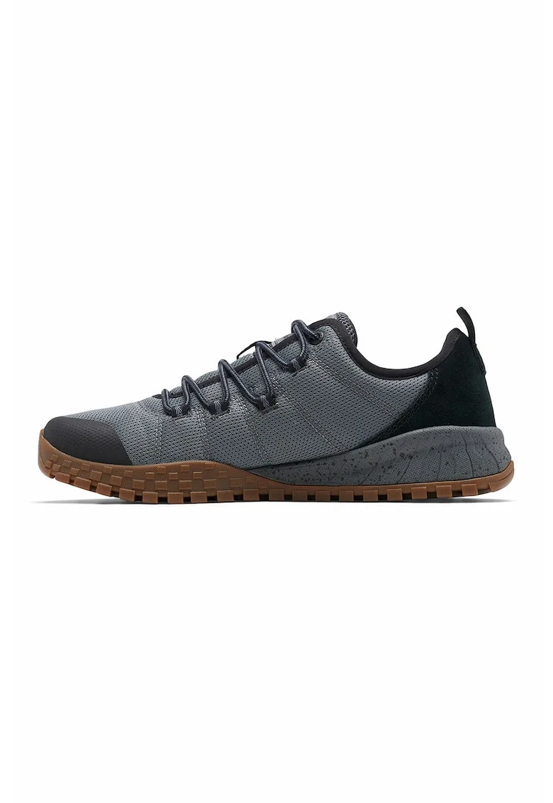 Pantofi sport cu detalii din piele intoarsa Fairbanks, Gri carbune
