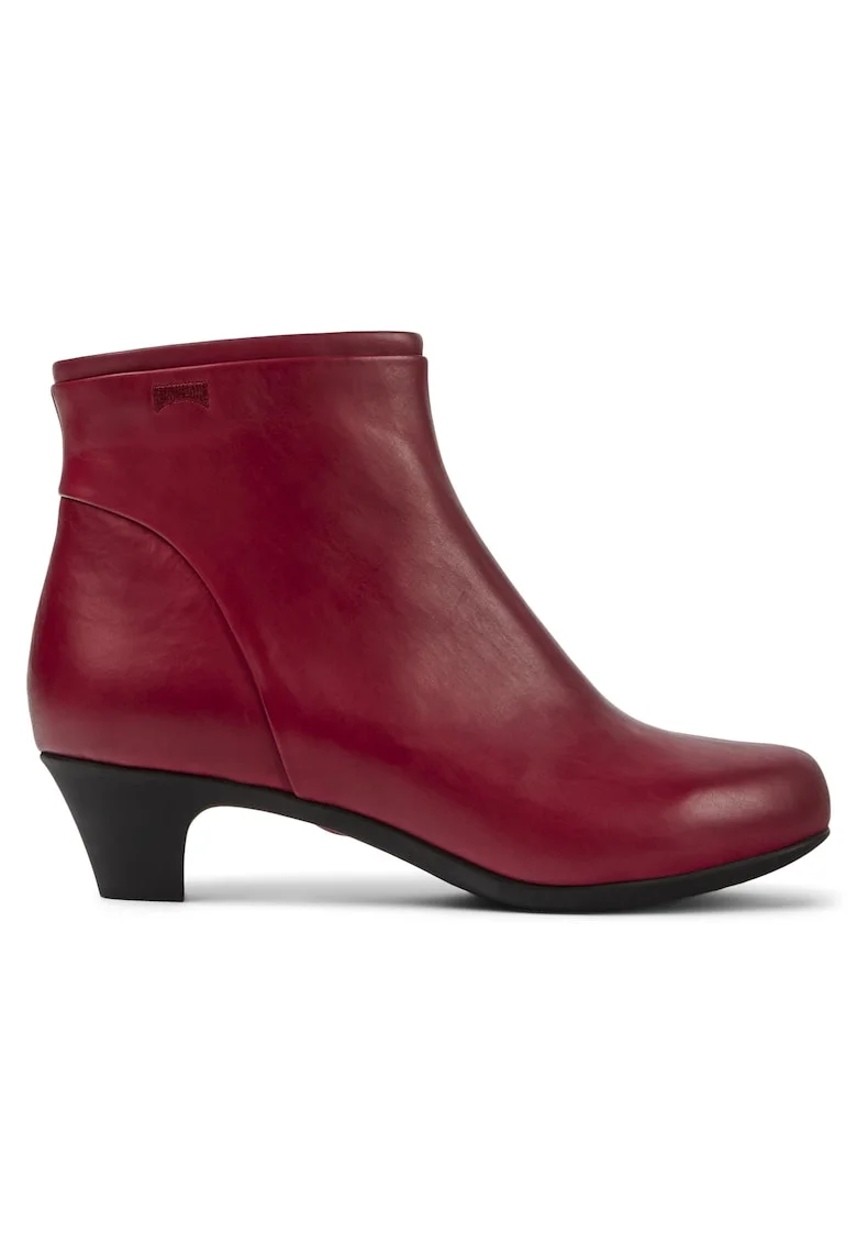 Botine Helena 1539 de piele, Rosu