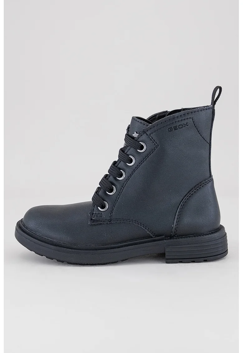 Ghete de piele ecologica Eclair, Negru stins