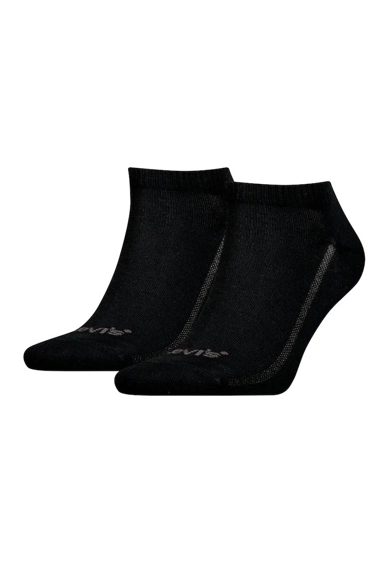 Set de sosete unisex pana la glezna din amestec de lyocell - 2 perechi, Negru