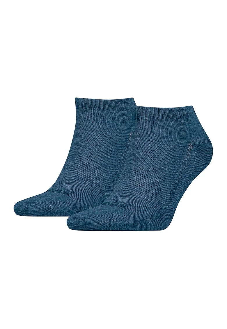 Set de sosete unisex pana la glezna din amestec de lyocell - 2 perechi, Albastru prafuit