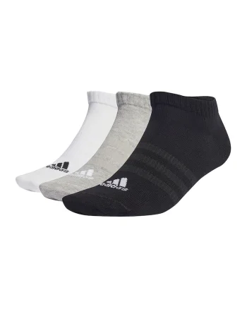 Set de sosete pana la glezna, unisex - 3 perechi, Negru/Gri melange/Alb optic