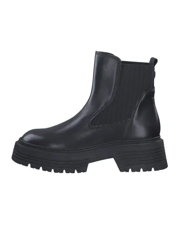 Ghete Chelsea de piele, Negru