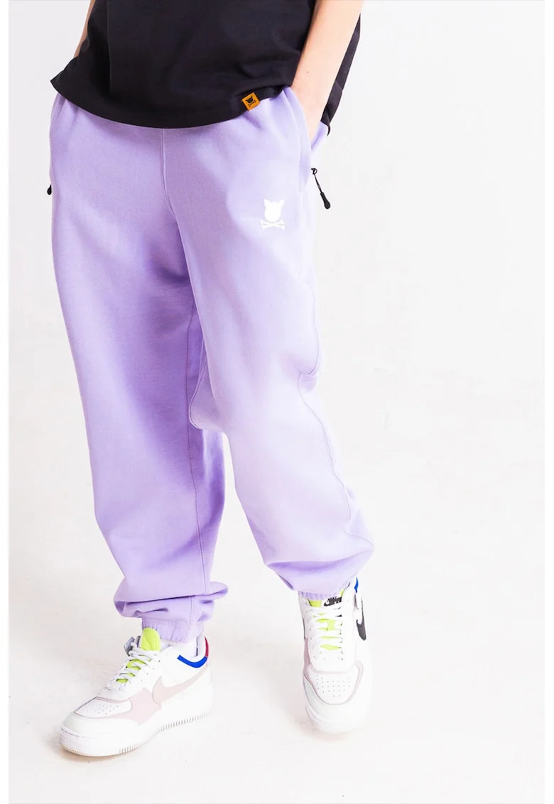 Pantaloni de trening unisex cu snur in talie Capital, Lila