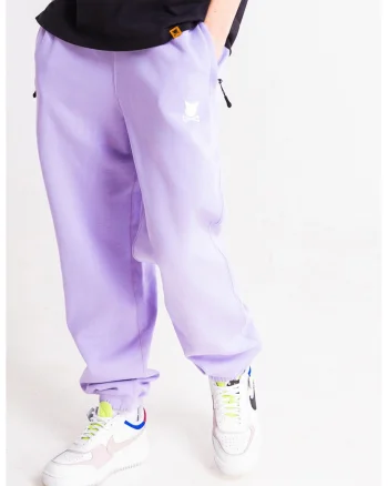 Pantaloni de trening unisex cu snur in talie Capital, Lila