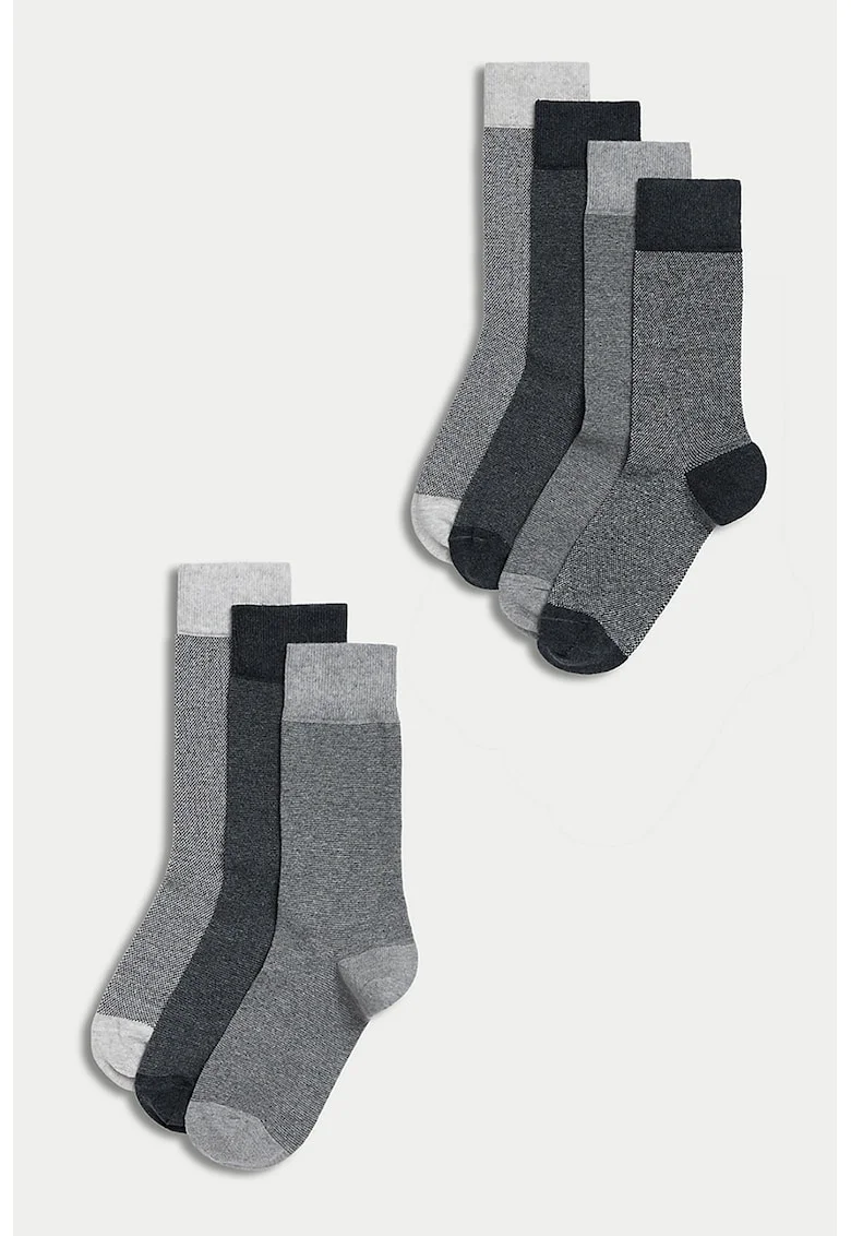 Set de sosete lungi Cool & Fresh™ - 7 perechi, Gri melange