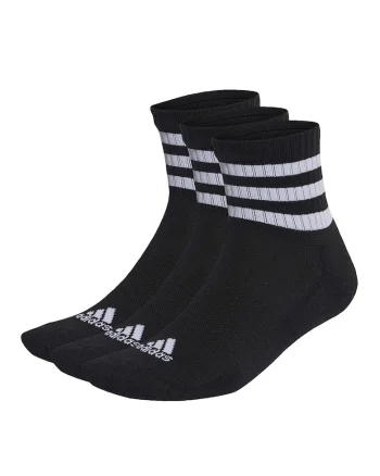 Set de sosete scurte unisex in dungi - 3 perechi, Negru