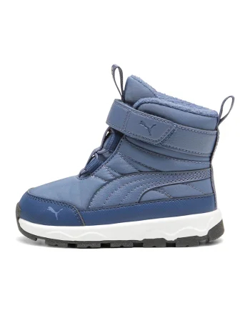 Ghete de piele ecologica si material textil Evolve AC+, Albastru prafuit