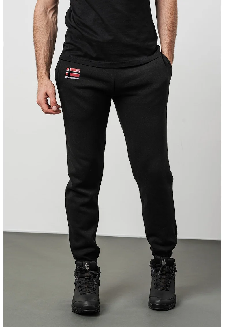 Pantaloni de trening cu snururi de ajustare Maracana, Negru