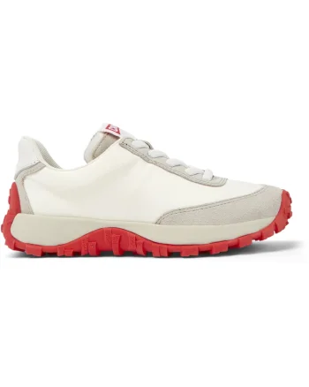 Pantofi sport Drift Trail 8505 cu insertii din piele intoarsa, Alb