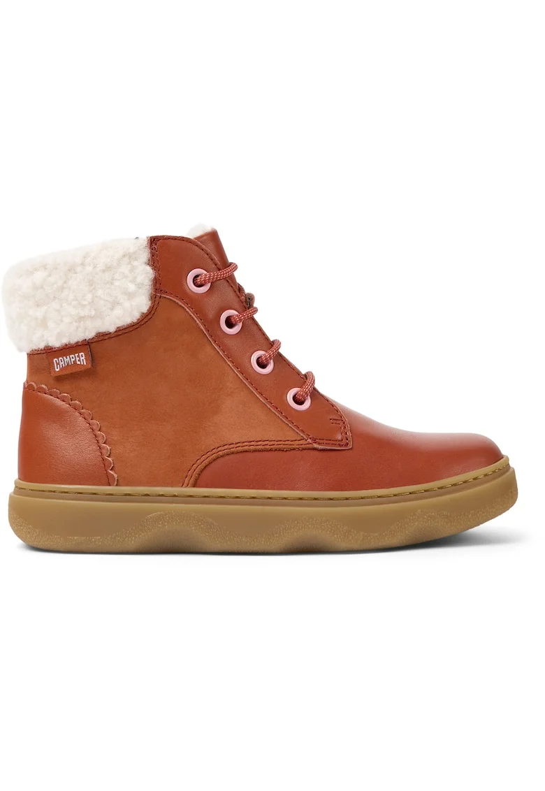 Ghete din piele si piele intoarsa Kiddo 8525, Rosu