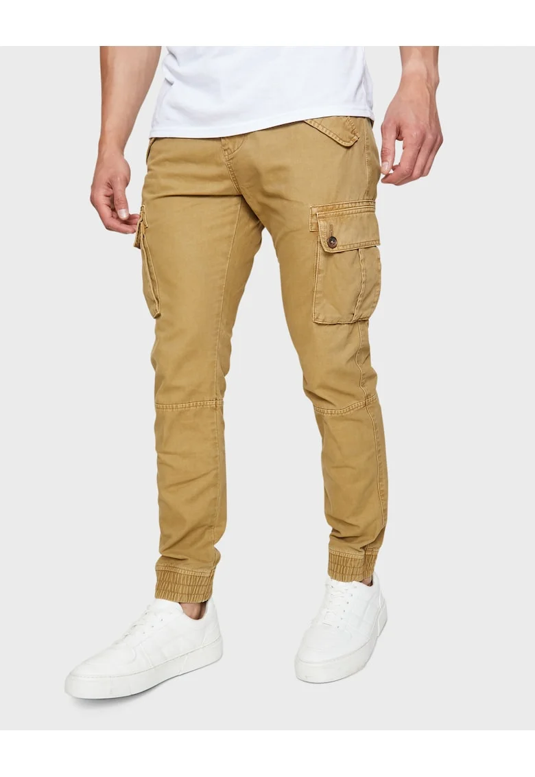 Pantaloni cargo slim fit Corez, Maro camel