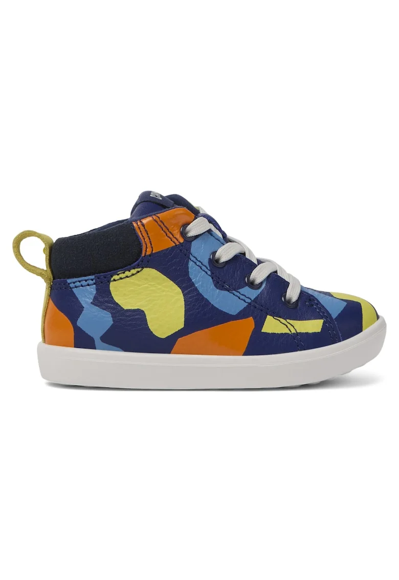 Pantofi sport mid-high de piele Twins 8685, Albastru inchis