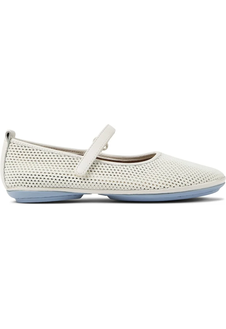 Balerini Mary Jane cu perforatii Right Nina 8737, Alb de la, Alb