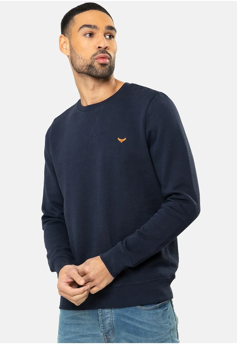 Bluza de trening cu decolteu la baza gatului Satsuma, Albastru