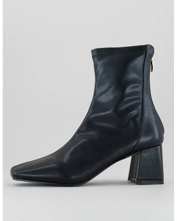 Botine cu toc inalt Maddy, Negru