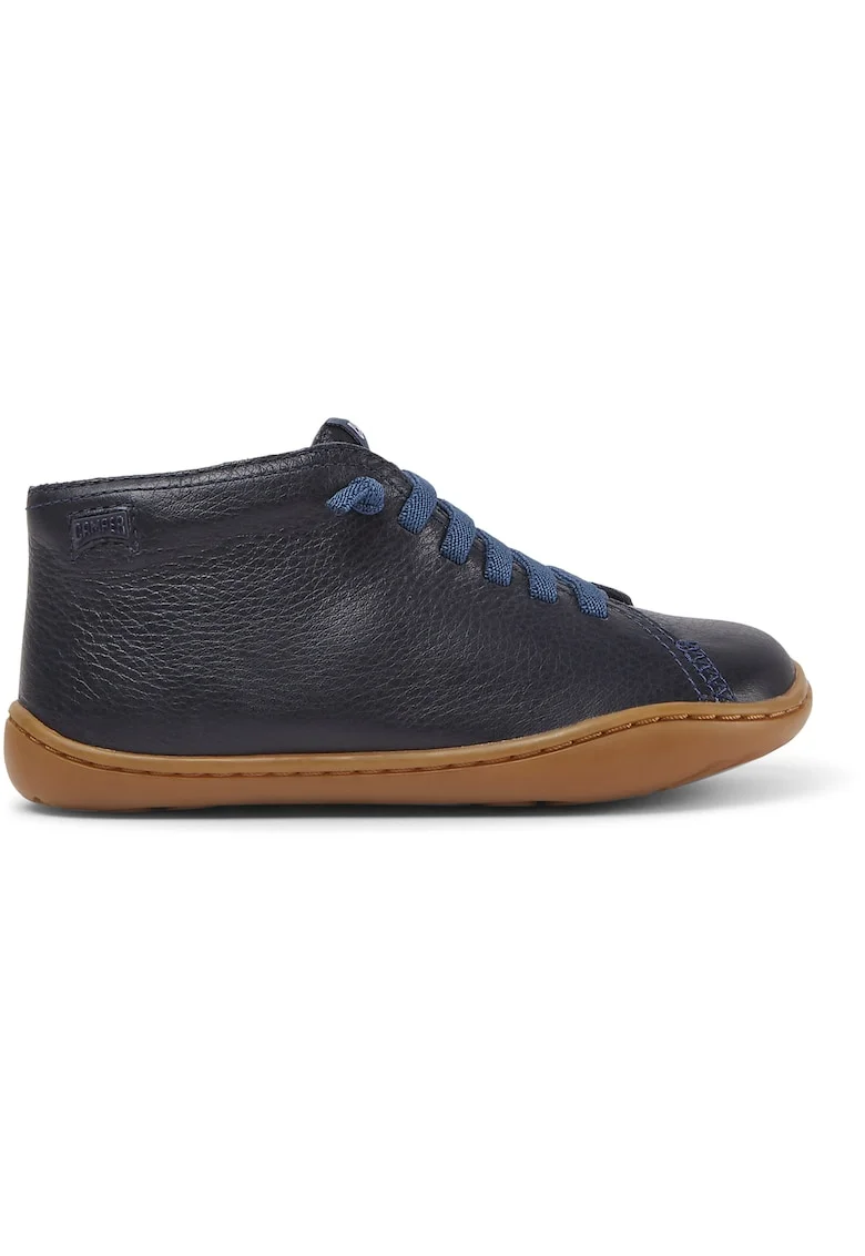 Pantofi de piele cu sireturi contrastante Peu Cami 253, Bleumarin