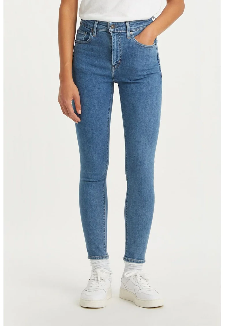 Blugi skinny cu talie inalta 721™, Albastru pastel