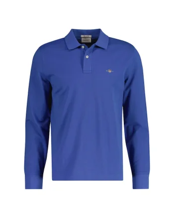 Bluza polo regular fit Shield, Albastru
