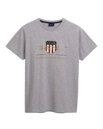 Tricou cu logo, Gri