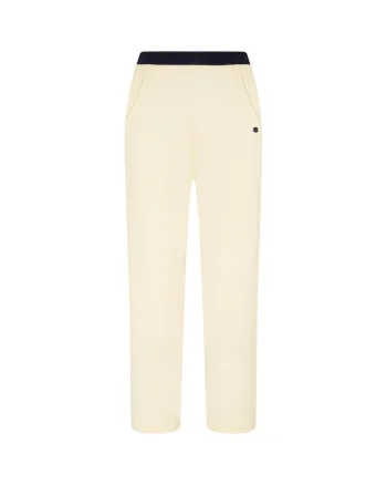 Pantaloni de trening de casa cu buzunare oblice, Alb murdar