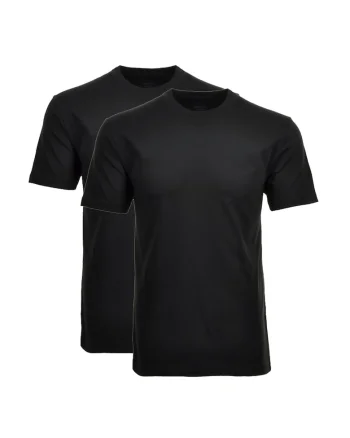 Set de tricouri de casa cu decolteu la baza gatului - 2 piese, Negru