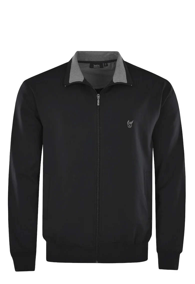 Bluza de trening cu fermoar Klima-Komfort 12115, Negru