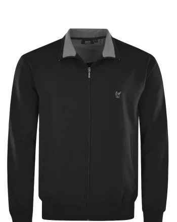 Bluza de trening cu fermoar Klima-Komfort 12115, Negru