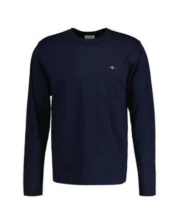 Bluza din bumbac Shield, Albastru inchis