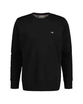 Bluza de trening regular fit cu decolteu la baza gatului Shield, Negru