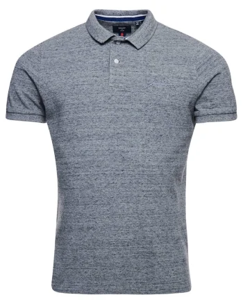 Tricou polo din material pique Classic, Gri