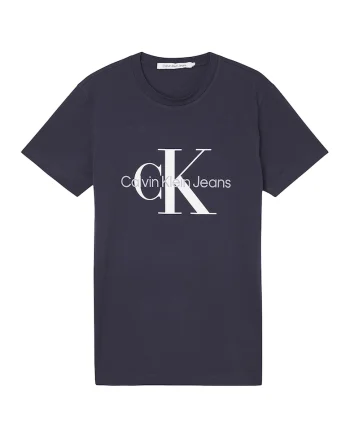 Tricou slim-fit cu imprimeu logo, Alb/Albastru ultramarin