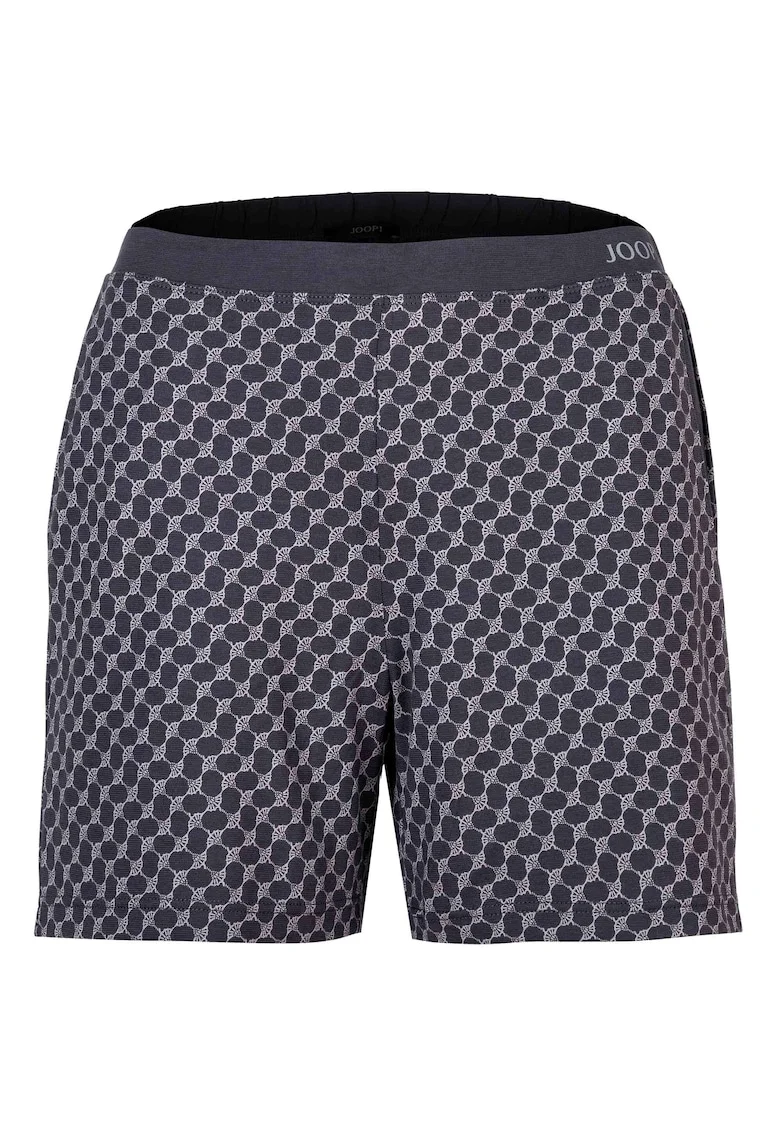 Pantaloni scurti cu buzunare laterale si model 11987, Gri antracit