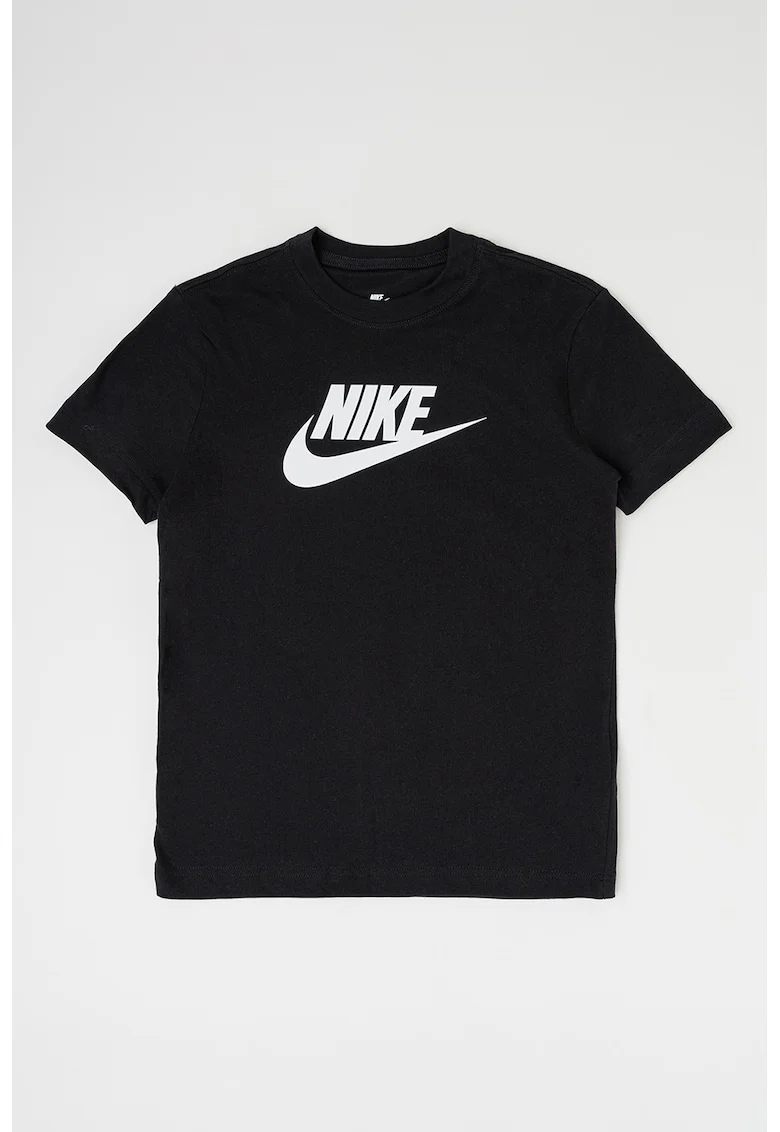 Tricou lejer de bumbac Futura, Negru