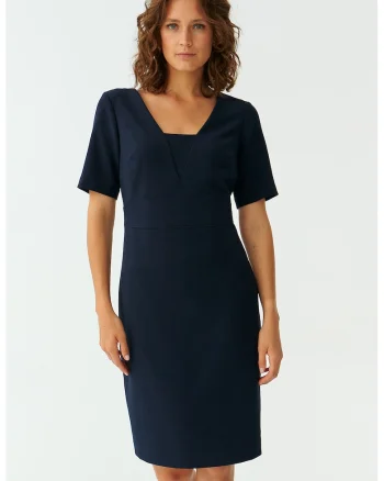Rochie midi Borki, Bleumarin