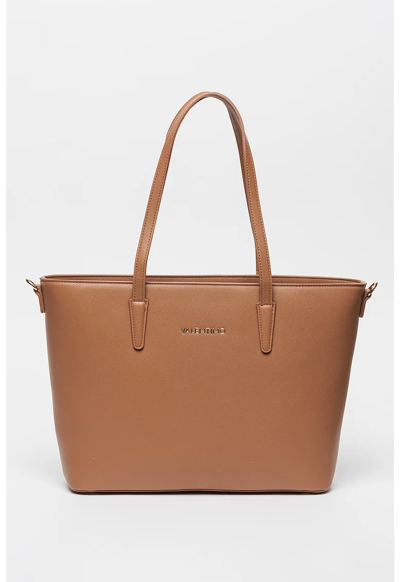 Geanta shopper din piele ecologica Zero, Maro