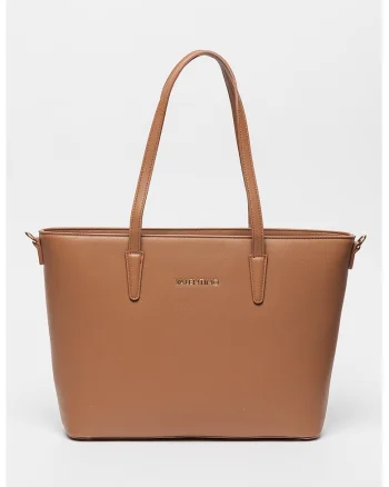Geanta shopper din piele ecologica Zero, Maro