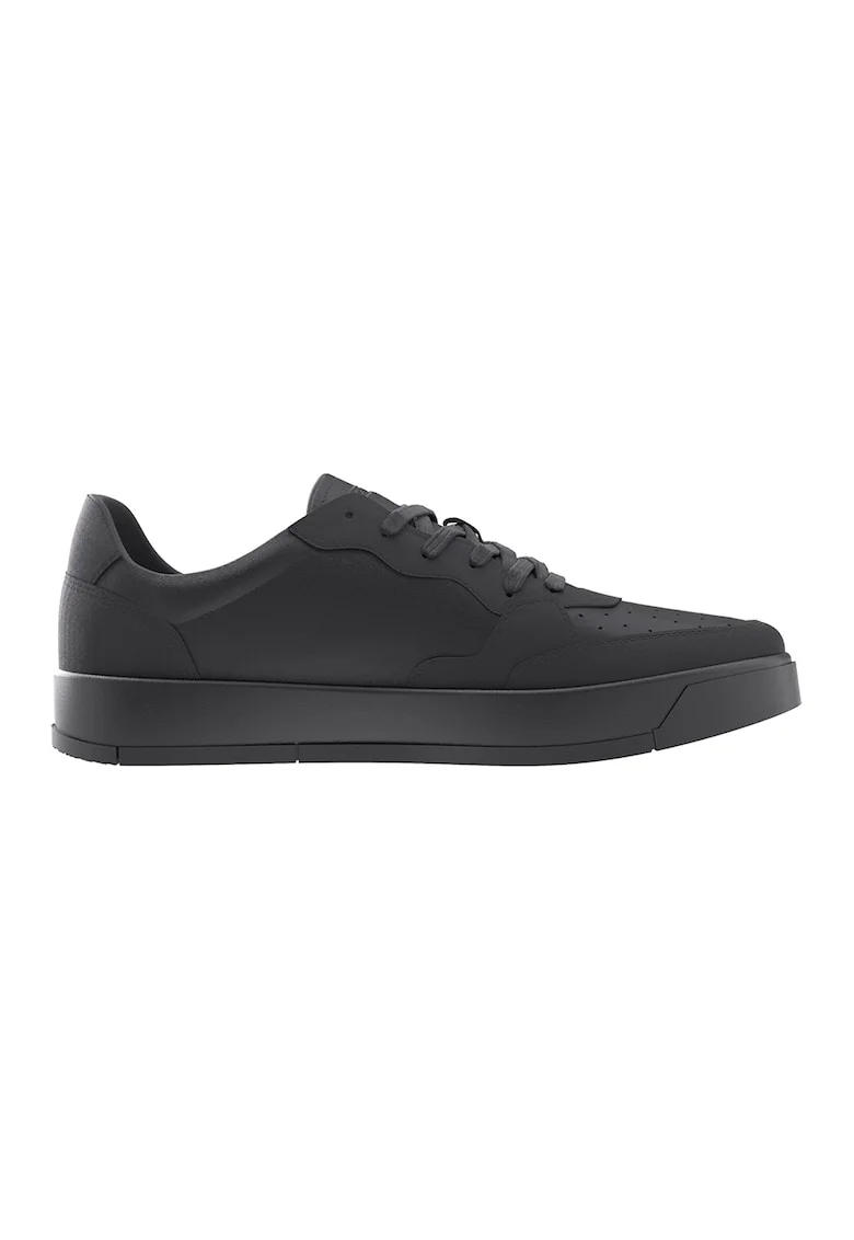 Pantofi sport low-cut de piele, Negru