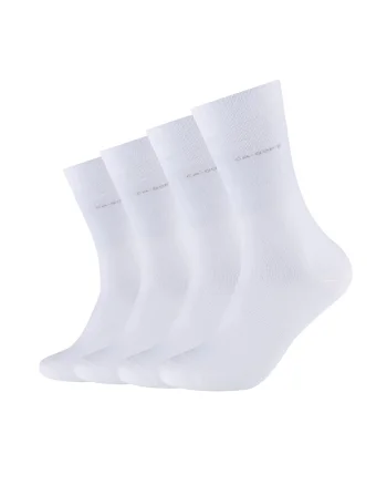 Set de sosete lungi unisex - 4 perechi, Alb