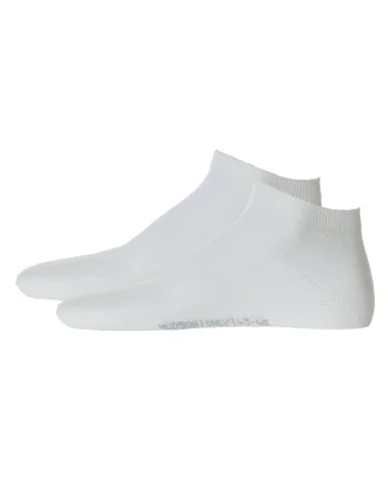 Set de sosete pana la glezna cu model uni - 2 perechi, Alb