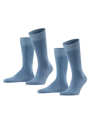 Set de sosete lungi Happy - 2 perechi, Albastru deschis