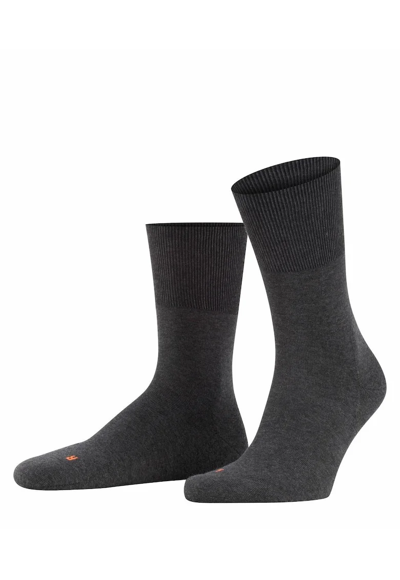 Sosete lungi unisex tricotate fin, Gri inchis