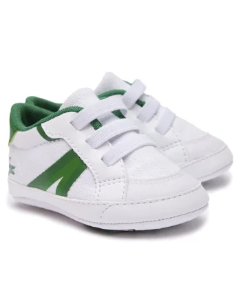 Botosei cu insertii textile, Alb/Verde