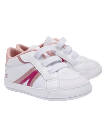 Botosei cu insertii textile, Alb/Roz