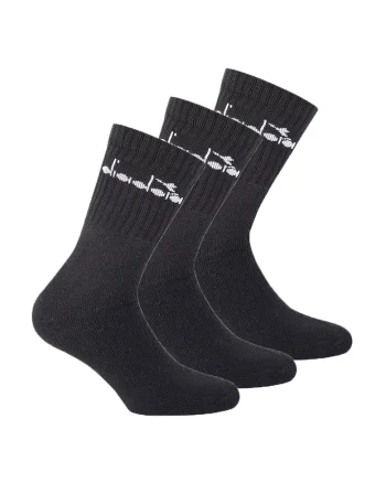 Set de sosete lungi unisex - 3 perechi, Negru