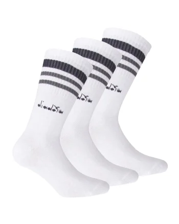Set de sosete lungi unisex - 3 perechi, Alb