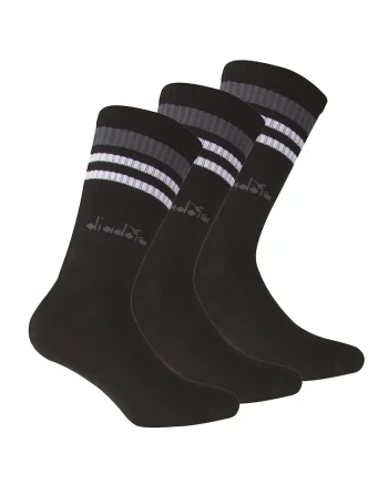 Set de sosete lungi unisex - 3 perechi, Negru