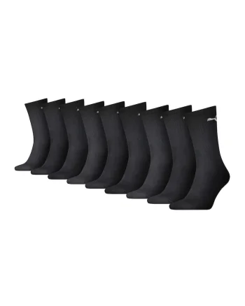 Set de sosete lungi unisex - 9 perechi, Negru