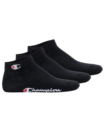 Set de sosete unisex pana la glezna - 3 perechi, Negru